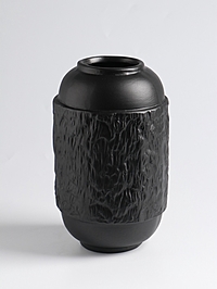 Ваза «Дульчи», 19.5×11 см, керамика, чёрная