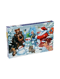 Макси пазл 24 эл. "Новогодняя полянка"