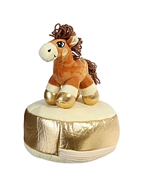 Мягкая игрушка - конфетница «Веселая лошадка», 21 см