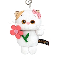 Мягкая игрушка-брелок "Кошечка Ли-Ли с цветочком", 11 см LKta-005