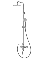 Душевая система RUSH Melos SUS1101-40 с изливом сатин