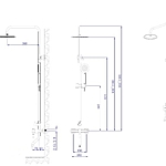 Душевая система RUSH Melos SUS1101-40 с изливом сатин