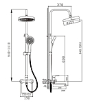 Душевая система AVRORA Nova AV6040 хром
