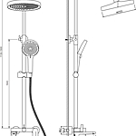 Душевая система AVRORA Rumy AV5940Gold золото