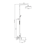 Душевая система Prohanss P64.24 хром