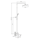 Душевая система Prohanss P61.24 хром