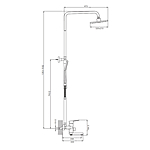Душевая система Prohanss P60.24.06 черный