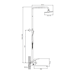 Душевая система Prohanss P62.24 хром