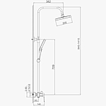 Душевая система Haiba HB24537 с термостатом хром