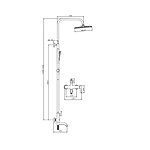 Душевая система Splenka S221.24.09 графит