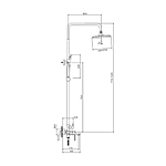 Душевая система Splenka S06.24.06 черный