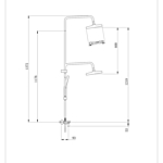 Душевая система Splenka S52.24.06 черный