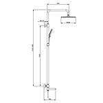 Душевая система Splenka S223.24.06 черный