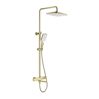 Душевая система Splenka S224.26.03 термостат сатин золотой