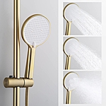 Душевая система Splenka S223.26.03 термостат сатин золотой