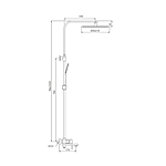 Душевая система Splenka S224.24.06 черный