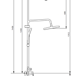 Душевая система Splenka S50.24.03 сатин золотой