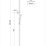Душевая система Raglo R01.26.09 с термостатом графит