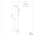 Душевая система Raglo R20.26 с термостатом хром