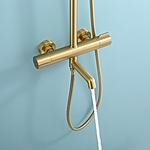 Душевая система Raglo R20.26.03 с термостатом сатин золотой