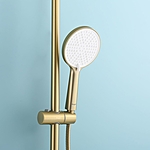 Душевая система Raglo R20.26.03 с термостатом сатин золотой