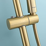Душевая система Raglo R20.26.03 с термостатом сатин золотой