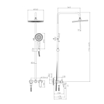 Душевая система Raglo R31.24.09 графит