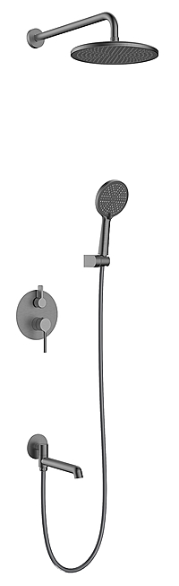 Душевая система Raglo R20.27.09 встраиваемая графит