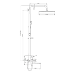 Душевая система Raglo R07.24.33 матовая медь
