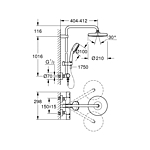 Душевая система GROHE Tempesta Cosmopolitan 27922001 хром
