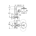 Душевая система GROHE Tempesta Cosmopolitan 26672000 хром
