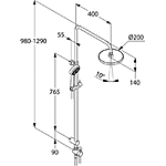 Душевая стойка KLUDI LOGO NEO 6809305-00 хром