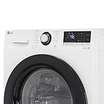 Стиральная машина LG F 2V3FR6W узкая с сушкой инвертор белый черный люк