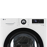 Стиральная машина LG F 2V3FR6W узкая с сушкой инвертор белый черный люк