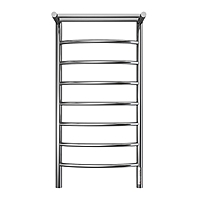 Полотенцесушитель электрический TERMINUS «Классик» П8, 400×850 мм, хром