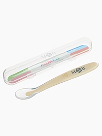 Ложка для первого прикорма в контейнере, бежевая Mum&Baby