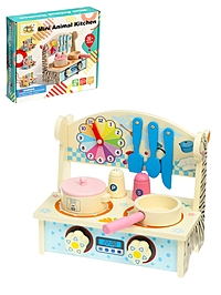 Детская игровая кухня, деревянная