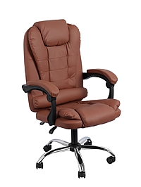 Кресло руководителя , экокожа коричневое