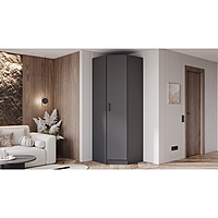 Шкаф угловой ЭКО, 760/760х2200х481 Графит