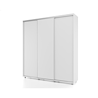 Шкаф-купе PRIME, 3 двери, 2070×604×2300 мм, цвет белый
