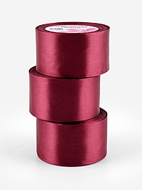 Атласная лента, набор 3 шт., 50 мм, 23±1 м, бордовая №48