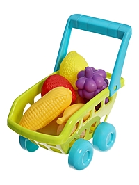 Продутовая тележка «Магазинчик», с овощами и фруктами, 9 предметов