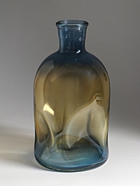 Ваза «Бутыль», h=29 см, d горлышка внутренний 4.5 см, стекло, серая