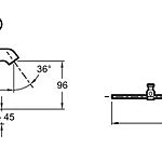 Смеситель Jacob Delafon Odeon Rive Gauche E21028-BL-BL
