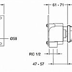Смеситель для раковины Jacob Delafon Avid E97358-CP хром