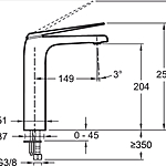 Смеситель для раковины Jacob Delafon Avid E97347-ND-BN