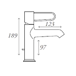 Смеситель Jacob Delafon Odeon Rive Gauche E21028-00-CP хром