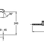 Смеситель Jacob Delafon Odeon Rive Gauche E21030-BL-BL