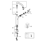 Смеситель для раковины GROHE Essence 32901001 хром