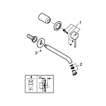 Смеситель для раковины GROHE Essence 19967001 хром